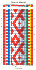 band weaving pattern - grid view