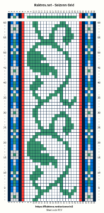 band weaving pattern - grid view